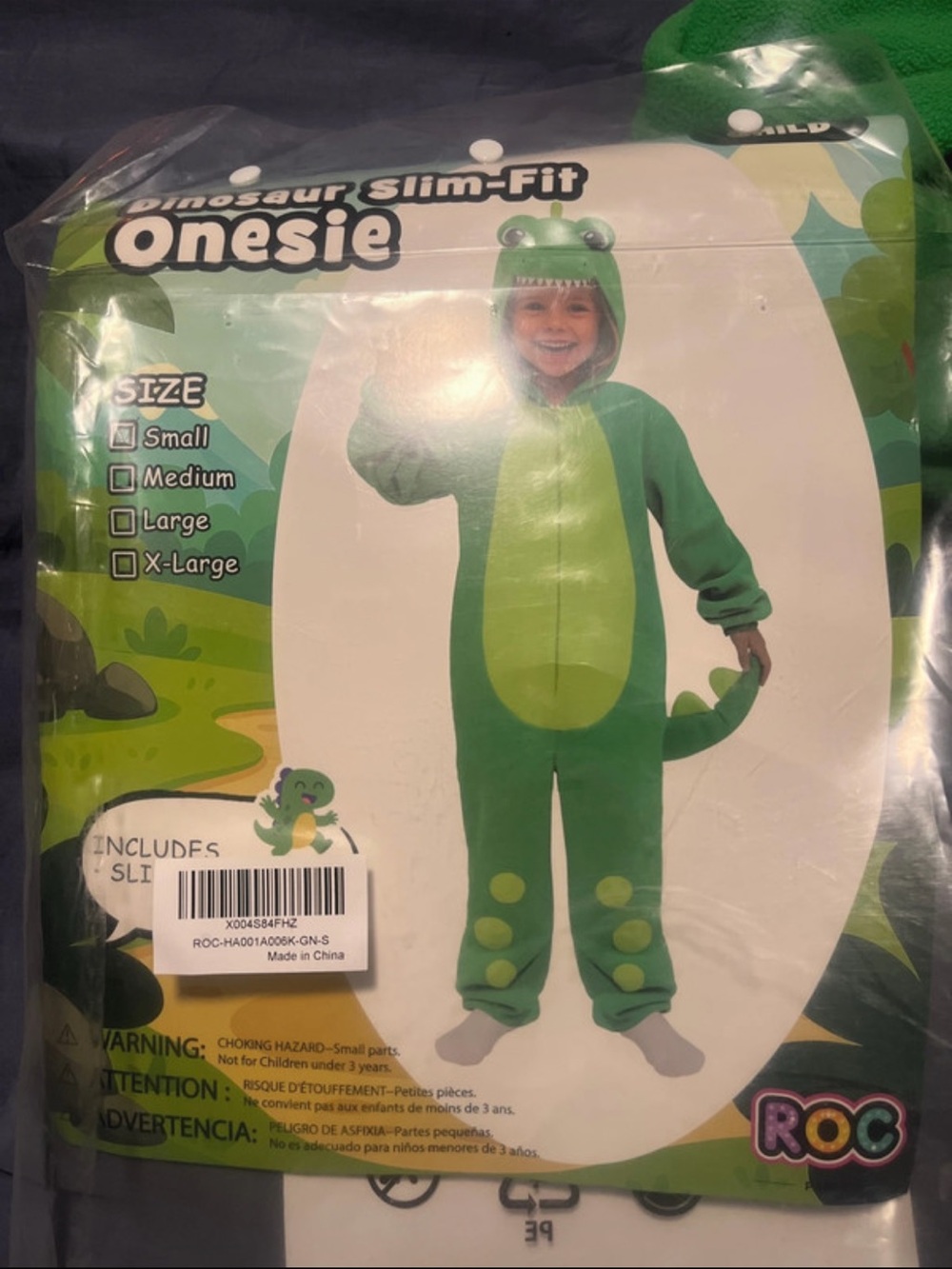 Talbots Green Dinosaur Kids Onesie Costume